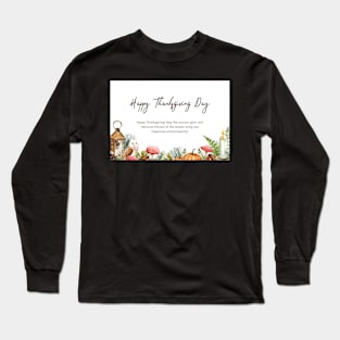 Happy Thanksgiving Card - 14 Long Sleeve T-Shirt